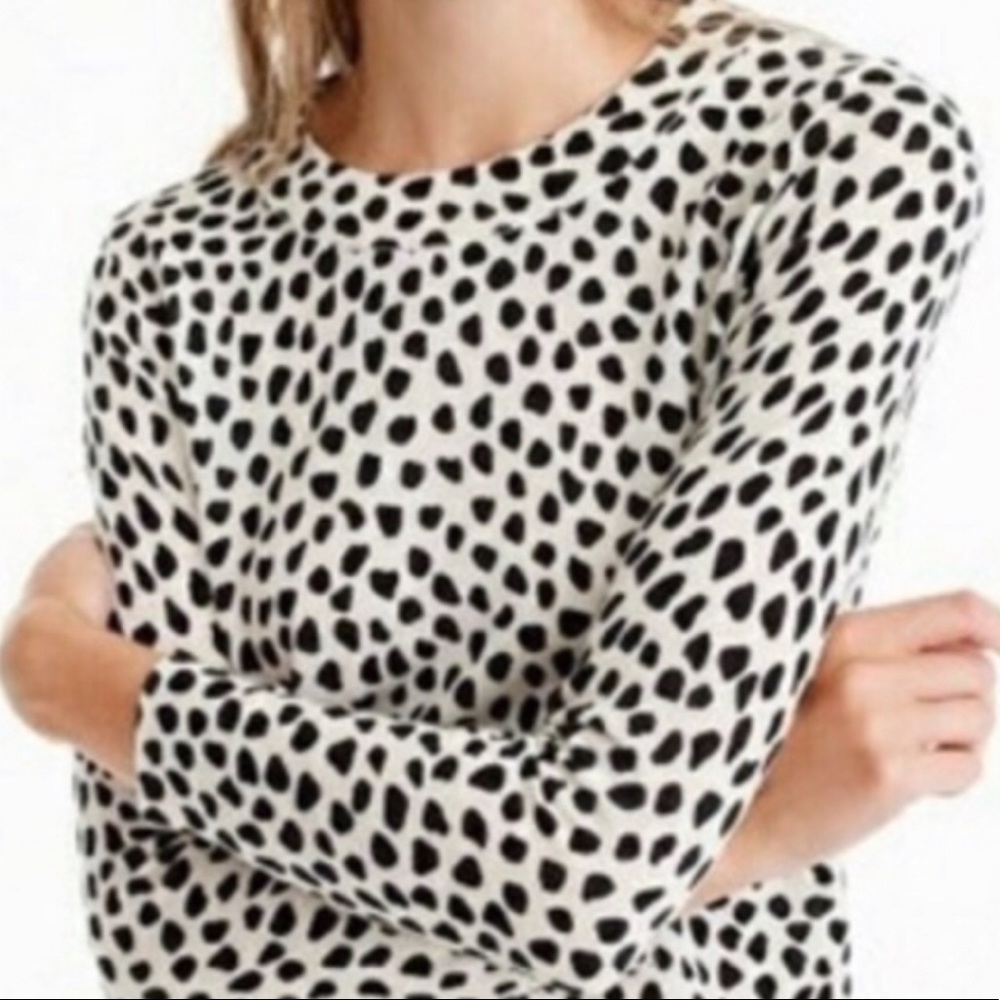 J. Crew Cat Print Tippi Sweater Size S